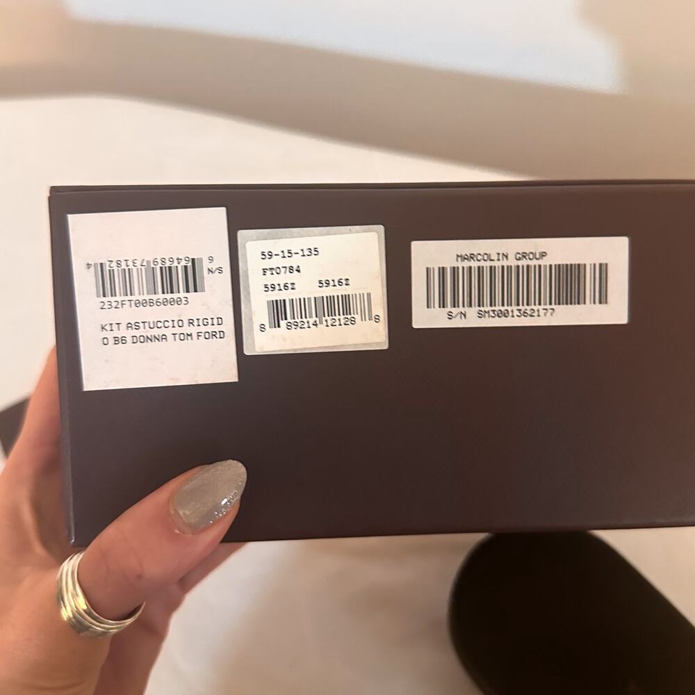 NIB TOM FORD Milla Aviators 59mm in Silver Violet - Picture 5 of 5